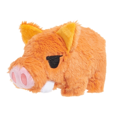 BARK Beau The Boar pluche hondenspeelgoed pluche langharig 21,5x18x9 cm