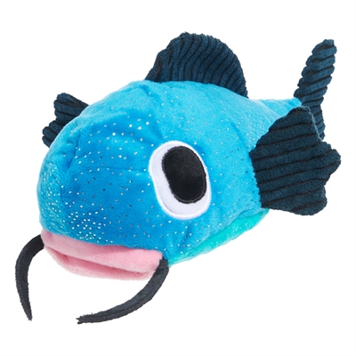 BARK Catfish Claude Hide & Seek pluche hondenspeelgoed pluche piepend knisper 21,5x24x11 cm