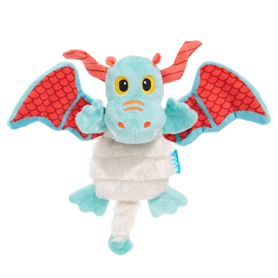 BARK GRIMBOLD THE DRAGON Drache Plüsch-Hundespielzeug Blau