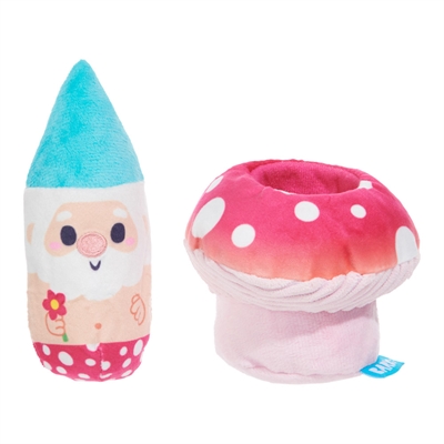 BARK FUN GUY GNOMIE HOMIE Gnom- und Pilz-Plüsch 2-in-1