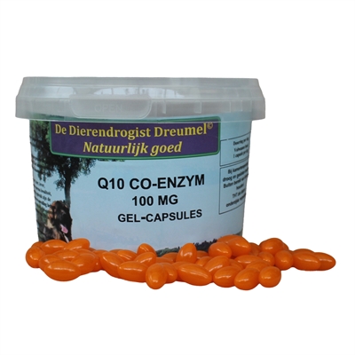 DIERENDROGIST Q10 Capsules 100 mg hond supplement 30 stuks