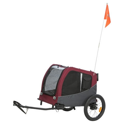TRIXIE HONDENFIETSKAT GRIJS / ROOD