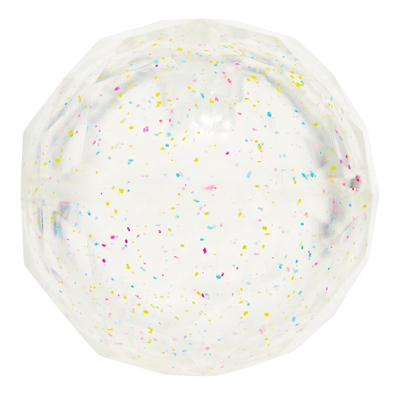 BARK Throw Some Glitter Ball Birthday Super Chewer hondenbal rubber piepend 8x8x8 cm