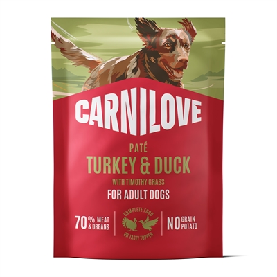 CARNILOVE Pouch Adult weich Truthahn Ente Hundefutter Nass 12x300 g
