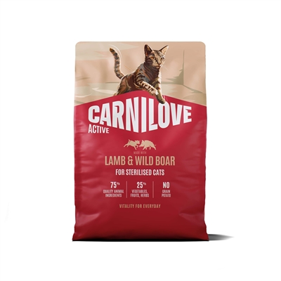 CARNILOVE ACTIVE ADULT STERILISED ALL BREEDS LAMB / WILD BOAR