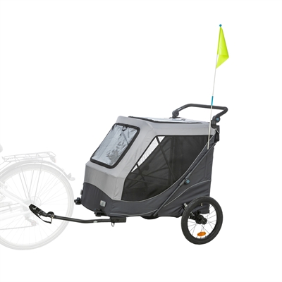 Trixie Opvouwbaar Snelvouw fietskar XL 87,5x93/150x97 cm