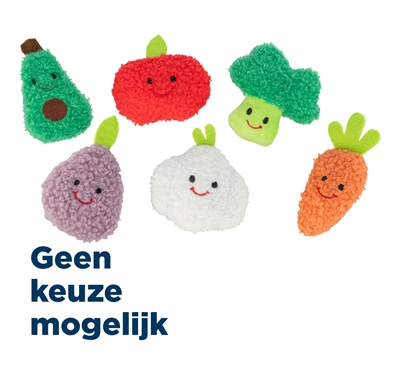 TRIXIE GROENTEN EN FRUIT PLUCHE MET CATNIP ASSORTI
