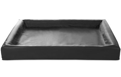 BIA Hoes hondenmand Bia-7 Kunstleer, anti-parasiet en waterbestendig - Zwart - 120x100x15 cm