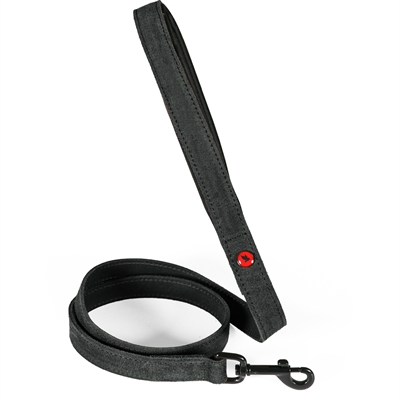 Zolux Expert Hundeleine Premium Leder / Neopren schwarz