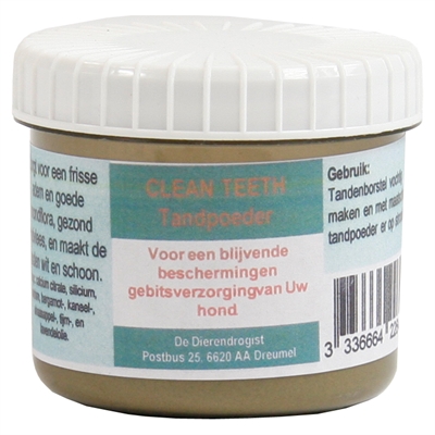 DIERENDROGIST Tandpoeder Navulling voor honden Frisse adem, Gezond tandvlees, Wittere tanden - 50 g