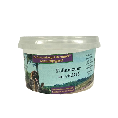 DIERENDROGIST Folsäure Vitamin B12 Hund Nahrungsergänzung 100 Tabletten