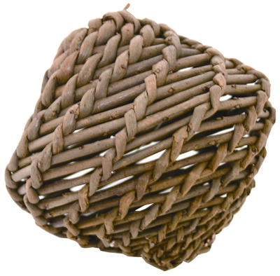 HAPPY PET Speelbal Wilg 100% wilg, tanden afslijten, tegen verveling - Naturel - 14 cm