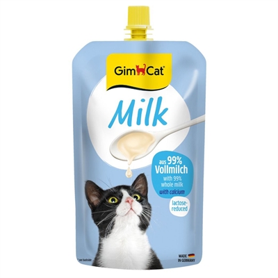 GIMCAT Kattenmelk Pouch Hersluitbaar 99,2% lactose-gereduceerd - Calciumrijk - 200ml