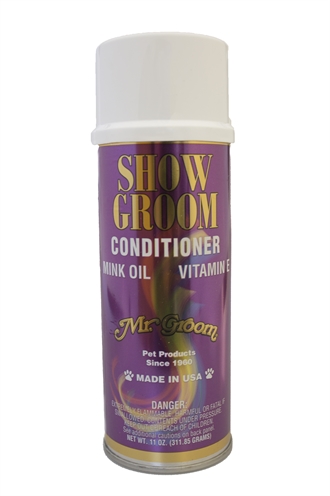 MR GROOM Show Groom Glansspray met minkolie - Diepe glans en anti-UV bescherming | Herstelt droge/dofte vachten