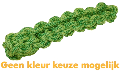 HAPPY PET Werpstaaf touw Nuts for Knots Zeer stevig geknoopt, ideaal om te apporteren, verzorgt tanden - Assorti - 26x5x5 cm