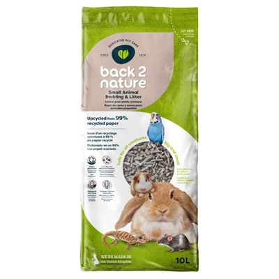 BACK-2-NATURE Bodembedekking Gerecycled Zeer absorberend, 99% gerecycled papier, zonder chemicaliën - Naturel - 10 L
