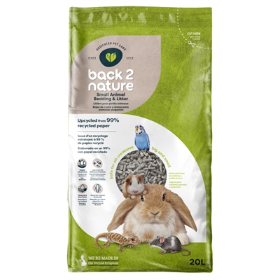 BACK-2-NATURE Bodembedekking Gerecycled 99% gerecycled papier, uitermate absorberend, zonder chemicaliën - Naturel - 20 L