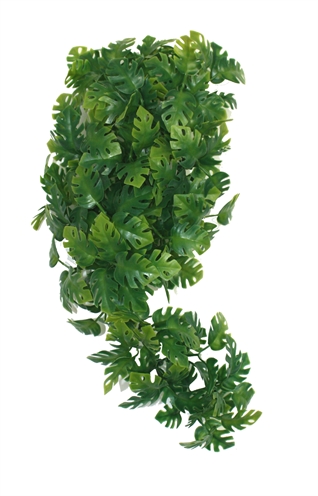 KOMODO Kunstplant Plant Split Philodendron Realistische replica voor terraria & verstopplek - Groen - 30 cm