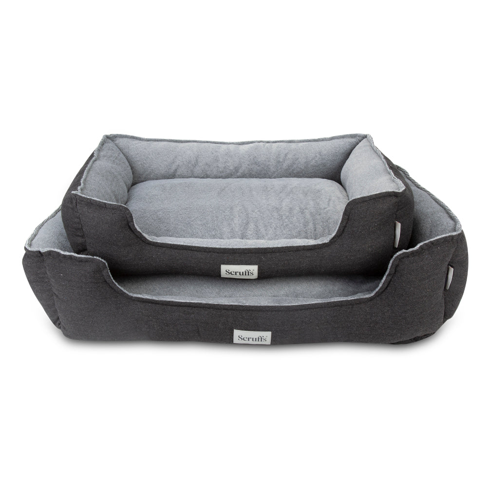 Scruffs Harvard orthopädisches Hundebett - Grafitgrau / Extra Large - 90 x 70 cm