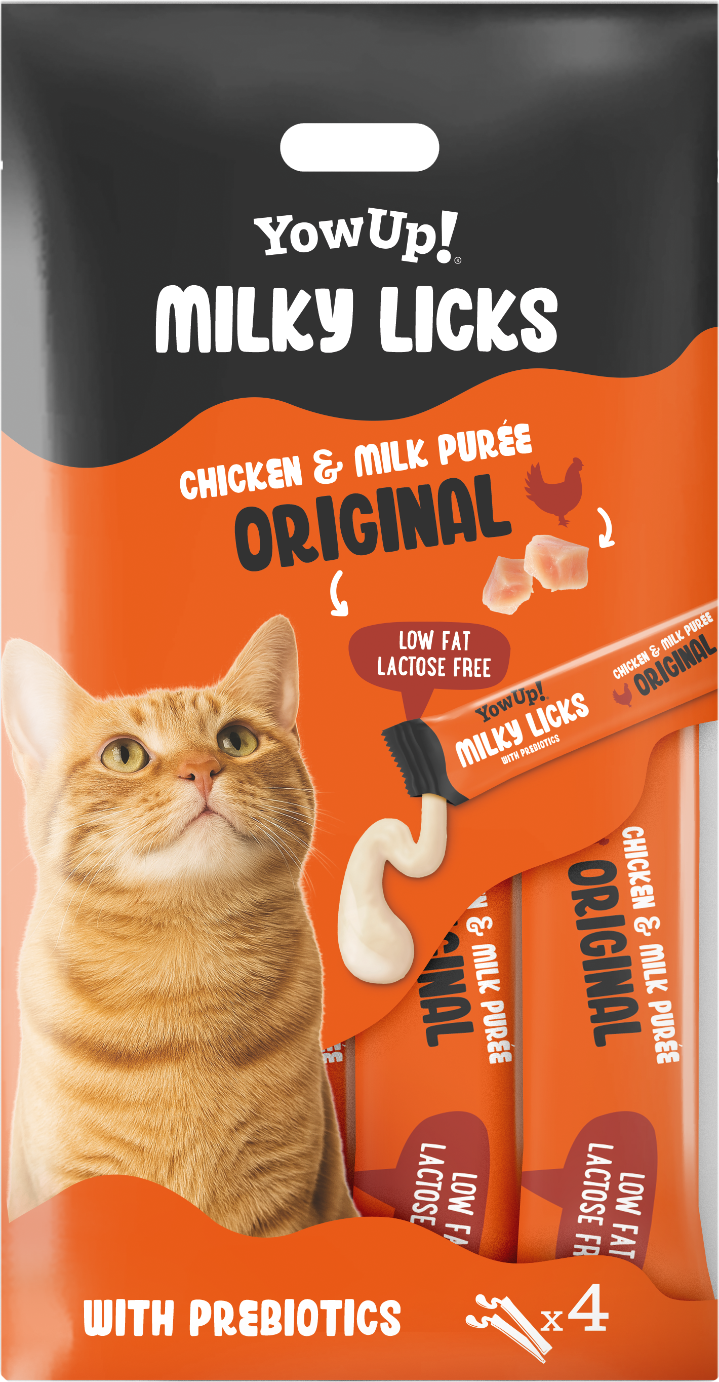 YowUp! Milky Licks Kip liksnack voor katten