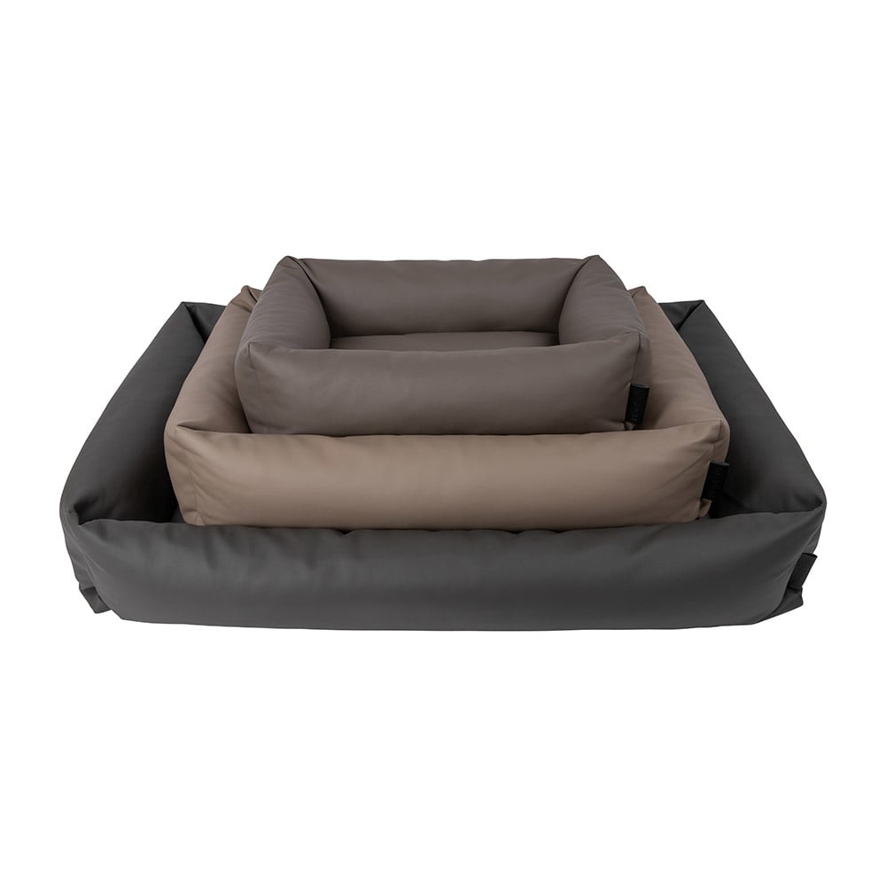 District 70 Hundekorb URBAN Kunstleder 60×44 cm - Latte