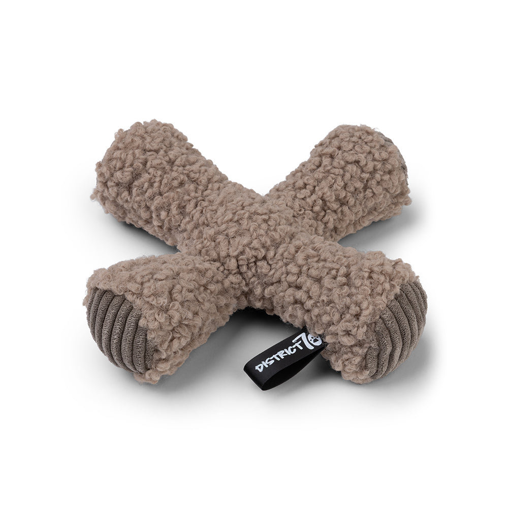 District 70 ZIGGY pluche hondenspeelgoed polyester piepend Ø20 cm