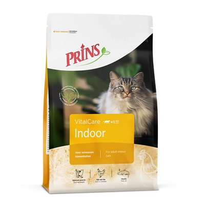 PRINS Cat VitalCare Indoor Kattenvoer - Voor binnenkatten, gewichtscontrole, natuurlijke vezels - 10 kg