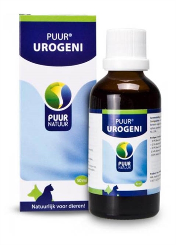 PUUR NATUUR UROGENI - Aanvullende diervoeding Kruidenformule voor gezonde blaas & nieren, hond/kat/paard - 100 ml