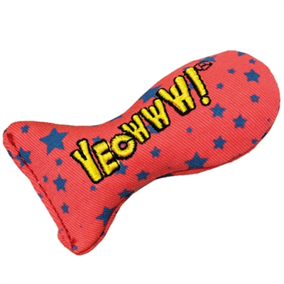 YEOWWW Kattenspeeltje Stinkies Catnip Sardientje met Sterren 100% biologische catnip, stevig katoen - multikleur - 7,5 cm