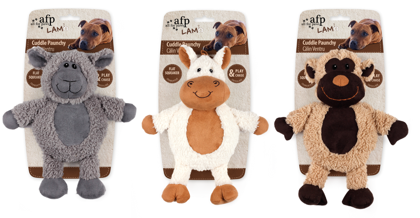 AFP Lambswool Cuddle Paunchy Plüsch-Hundespielzeug
