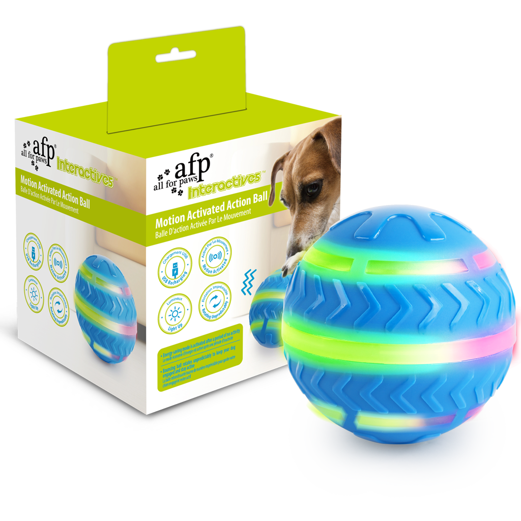AFP Interactives Motion Activated Action Ball jouet pour chien