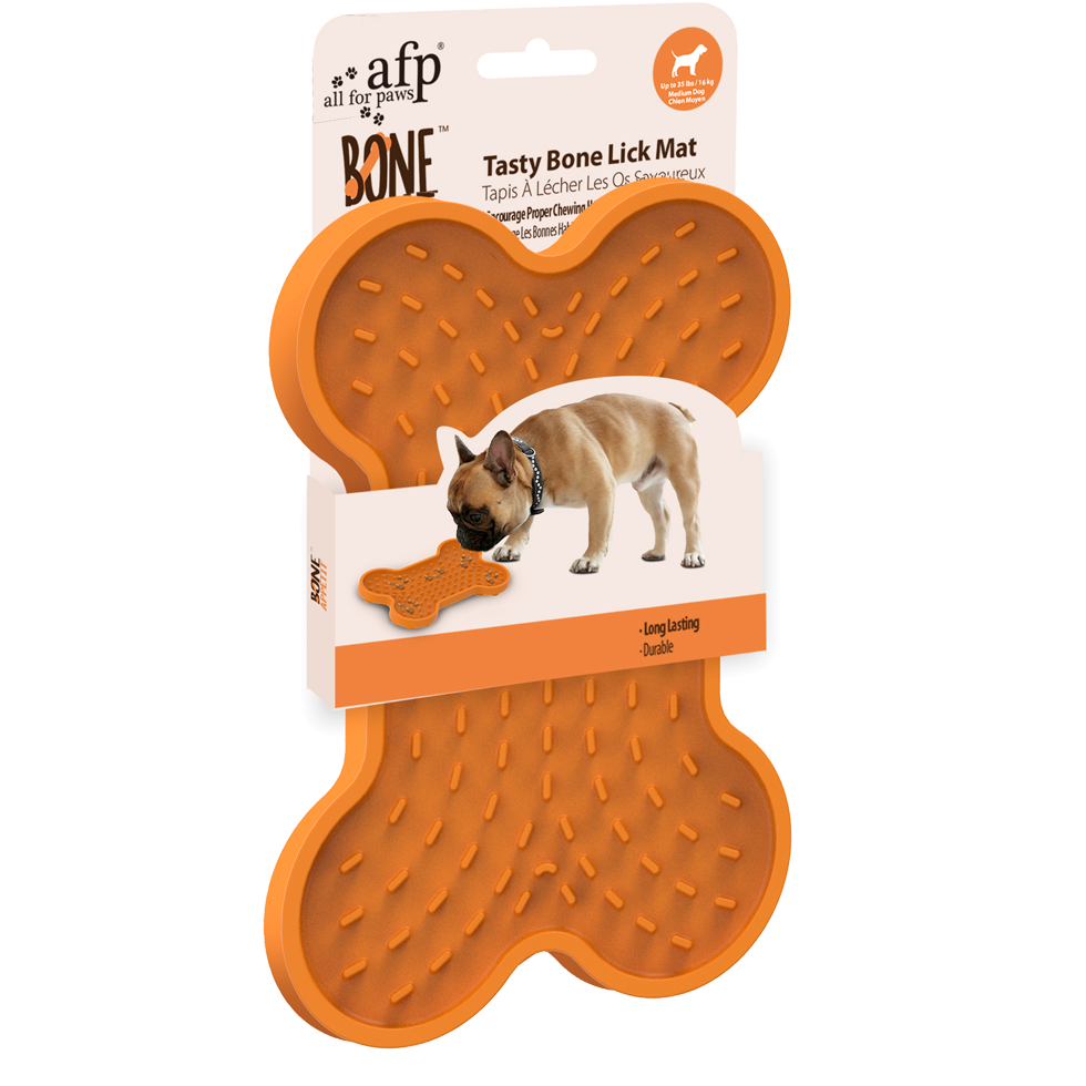 AFP Bone Appetit Tasty Bone tapis de léchage S pour chiens