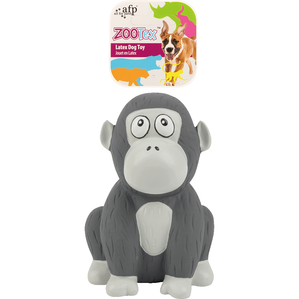 AFP ZooTex Gorilla Jack Latex-Hundespielzeug mit Quietscher
