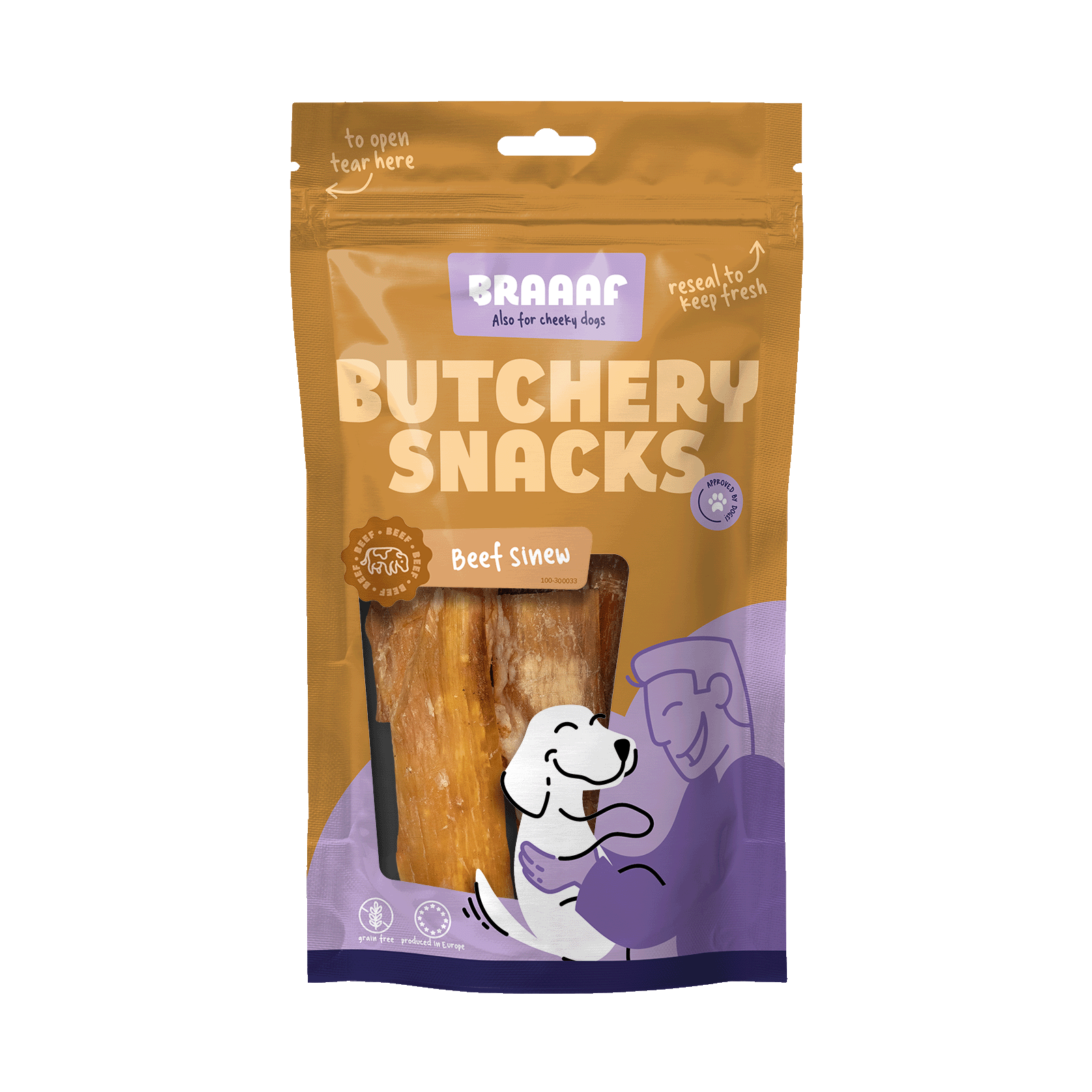 Braaaf Butchery Snacks Nerf de boeuf 150 g