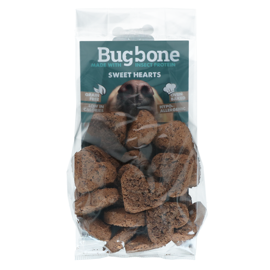 Bugbone Sweethearts hondensnack met insecteneiwit 24 x 7,5 g