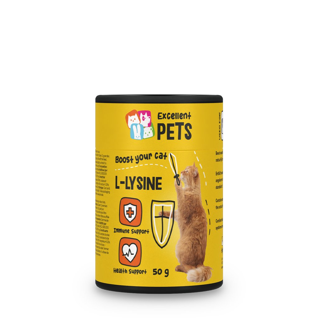 Excellent Pets L-Lysin Pulver für Katzen 50 g