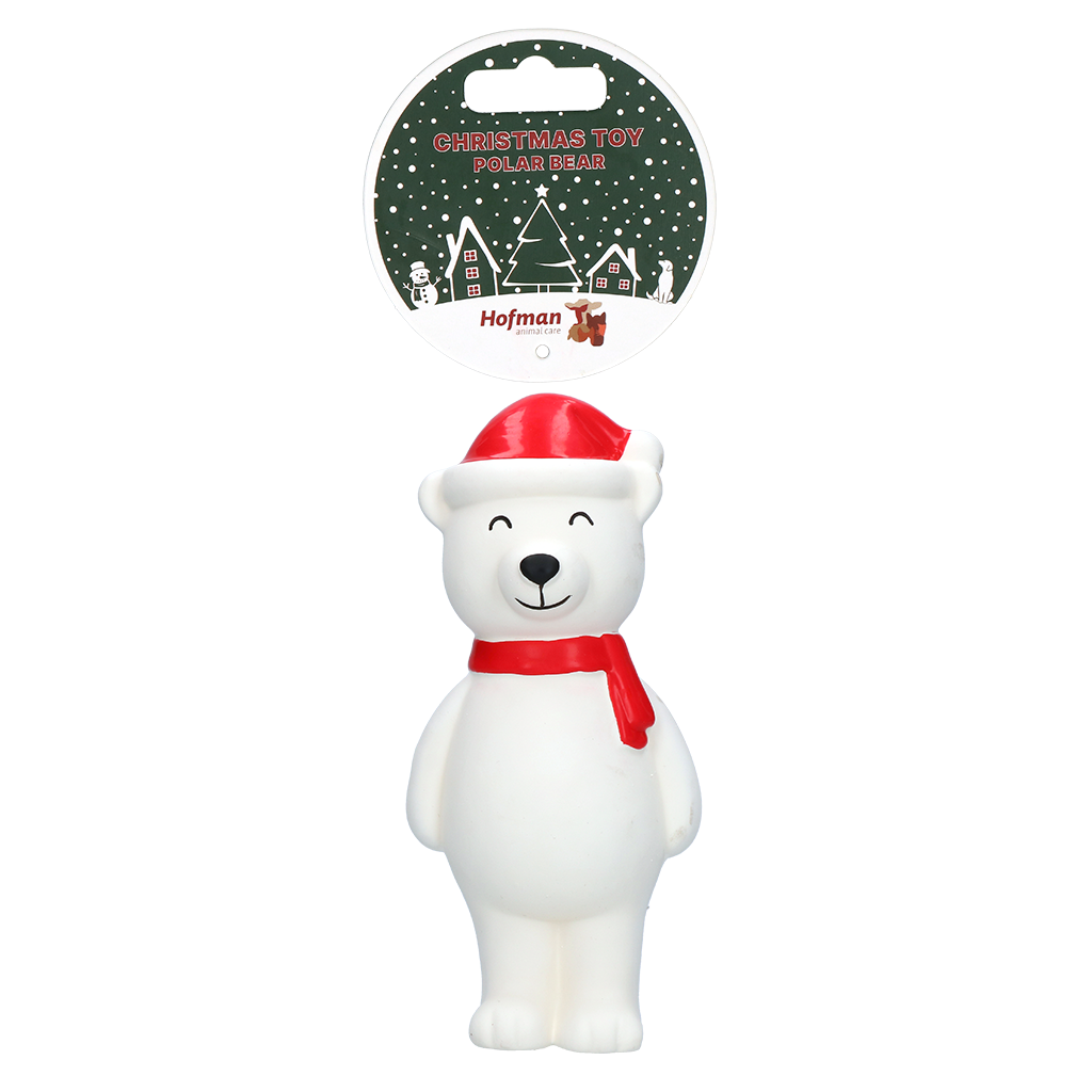Hofman Animal Care Christmas Eisbär Latex Hundespielzeug