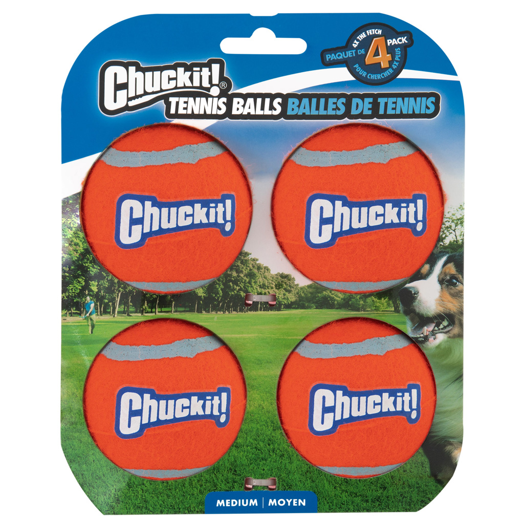 Chuckit! Tennis Ball M (4er-Pack) Tennisball