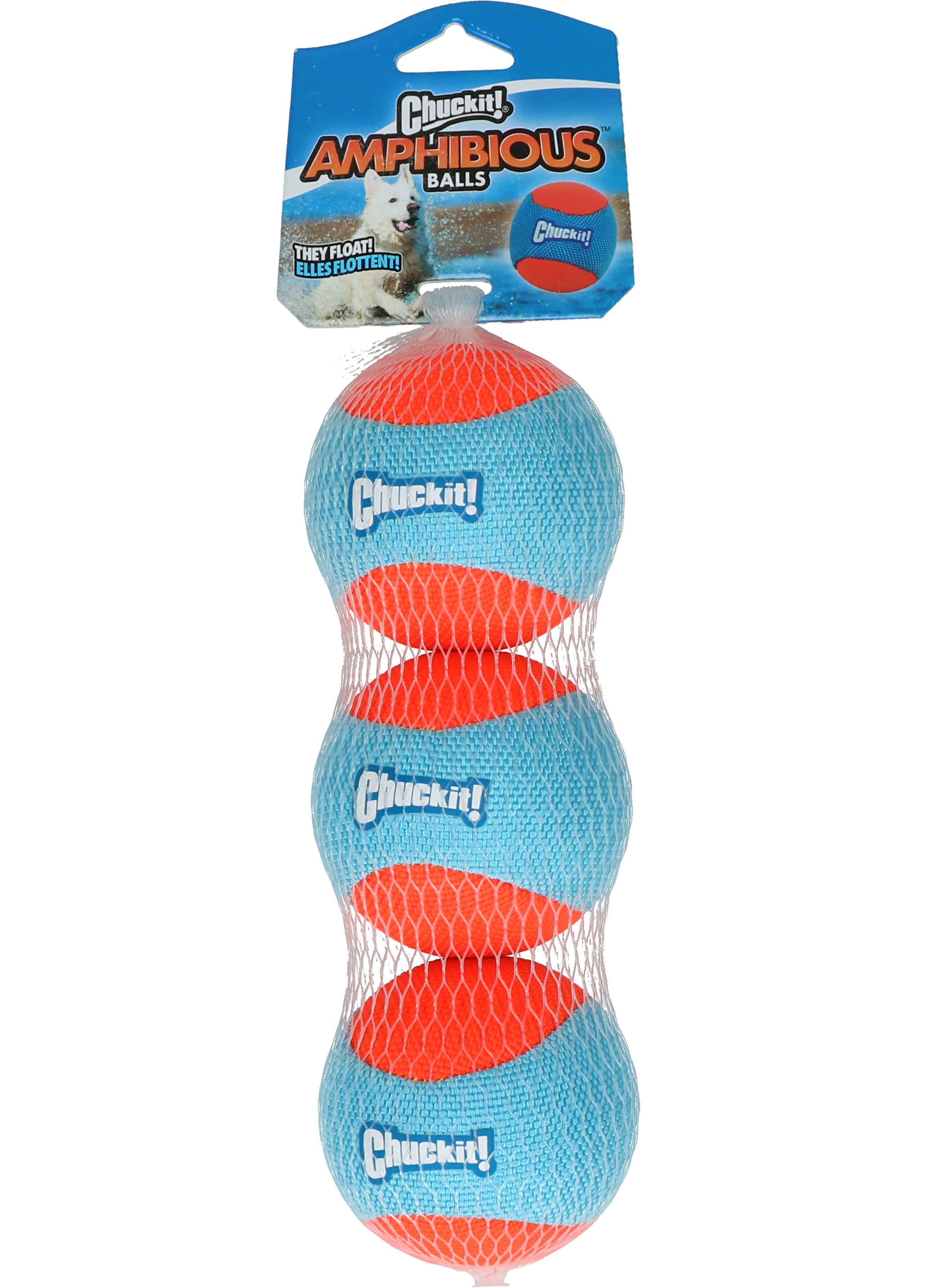 Chuckit Amphibious jouet aquatique mousse flottant 6,5 cm (3 pièces)