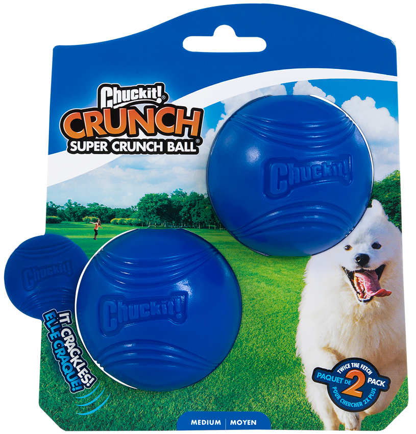 Chuckit! Super Crunch Ball Hundeball M (2er-Pack)
