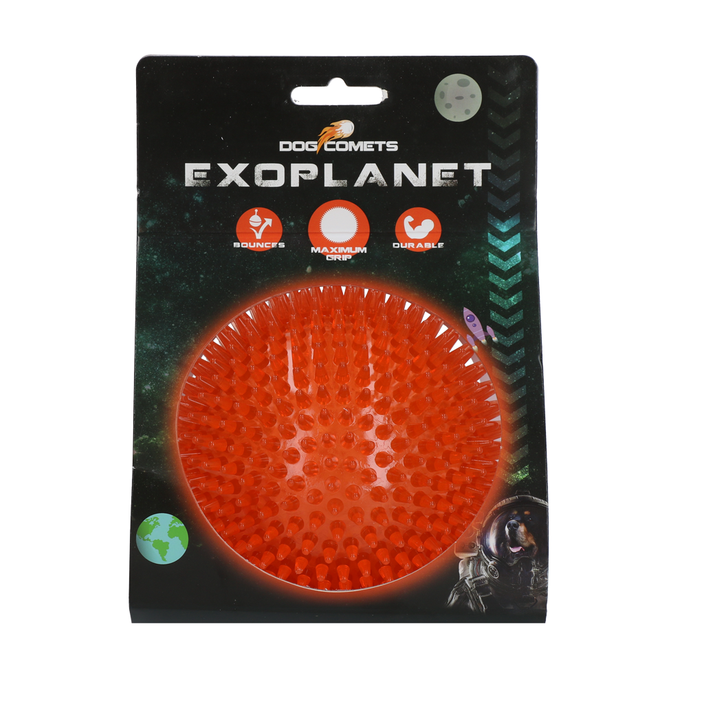 Dog Comets Exoplanet Igelball Hundespielzeug L Orange
