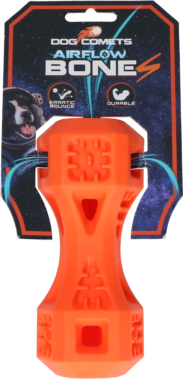 Dog Comets Airflow Bone hondenspeelgoed Oranje S