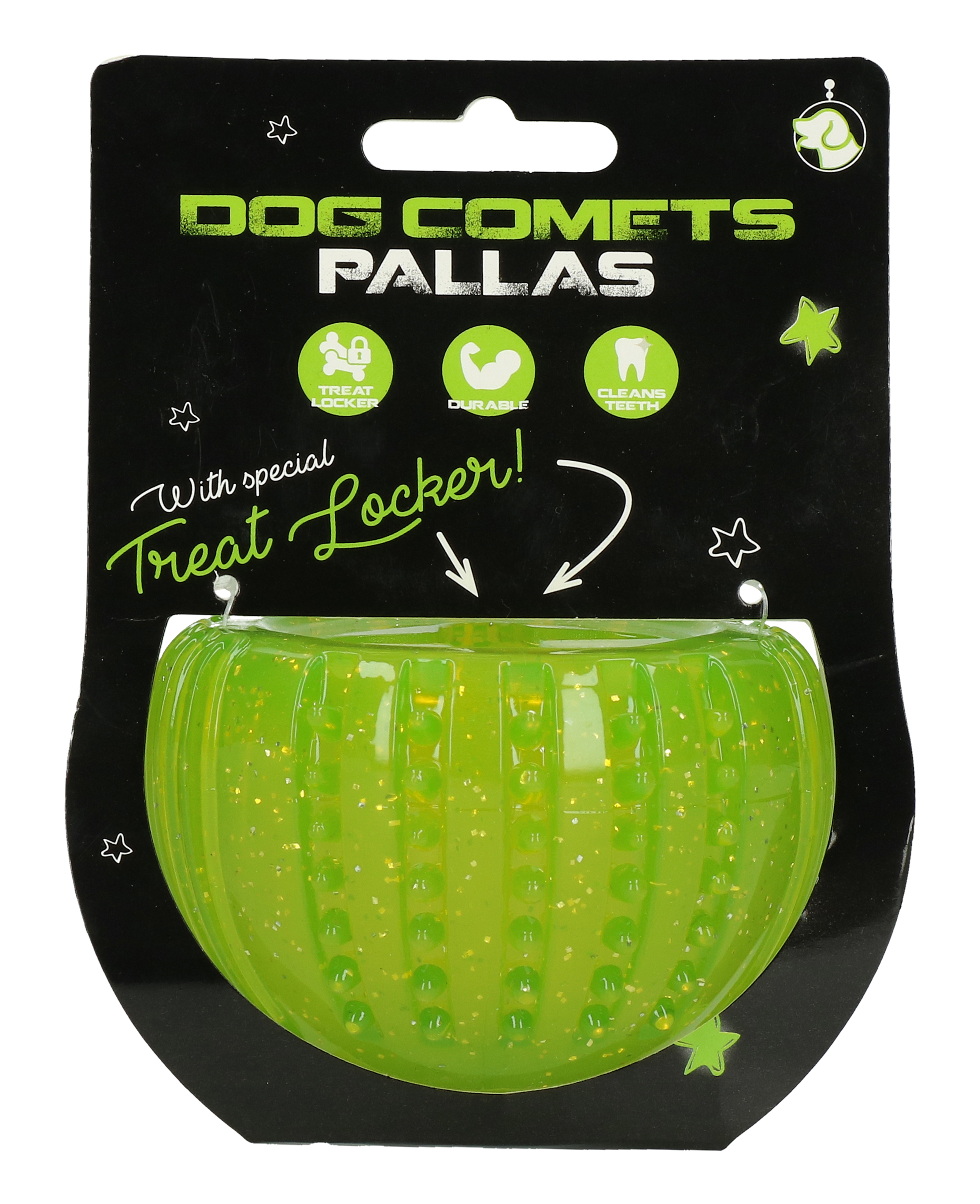 Dog Comets Treat Locker Belohnungsspielzeug Grün