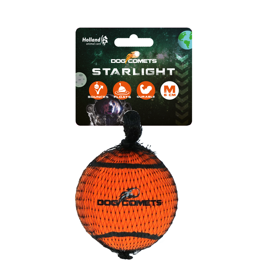 Dog Comets Starlight balle de tennis M orange