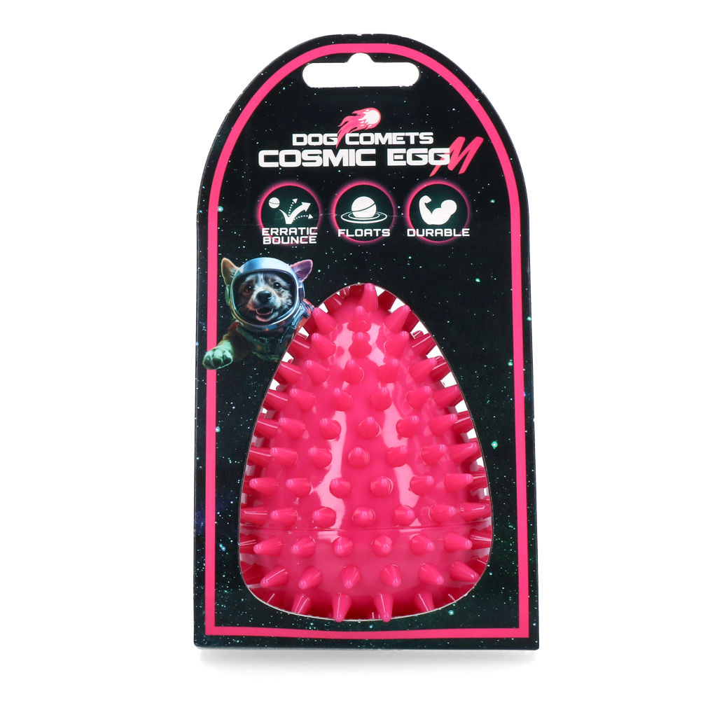 Dog Comets Cosmic Egg Hundespielzeug Rosa M