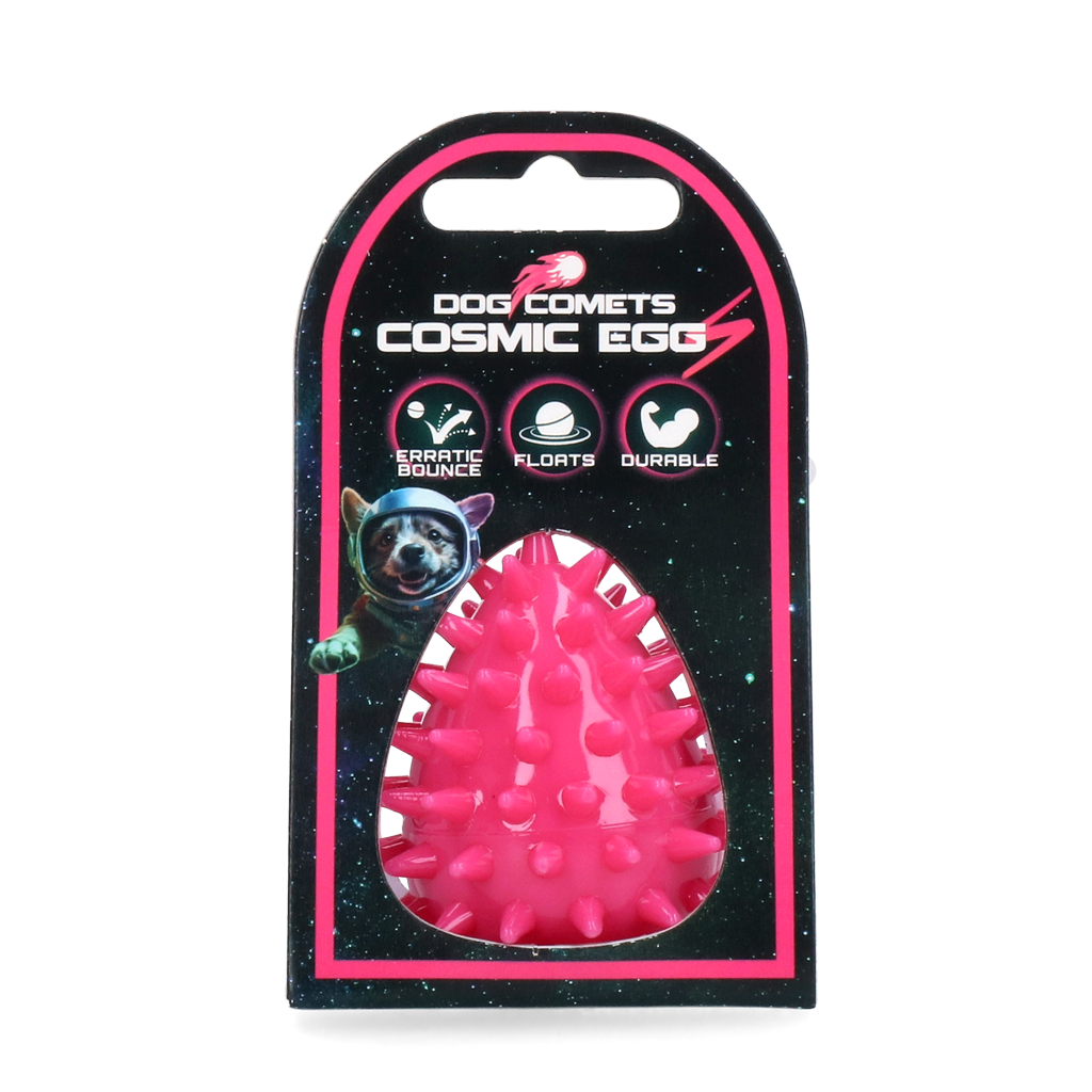 Dog Comets Cosmic Egg Hundespielzeug Rosa S