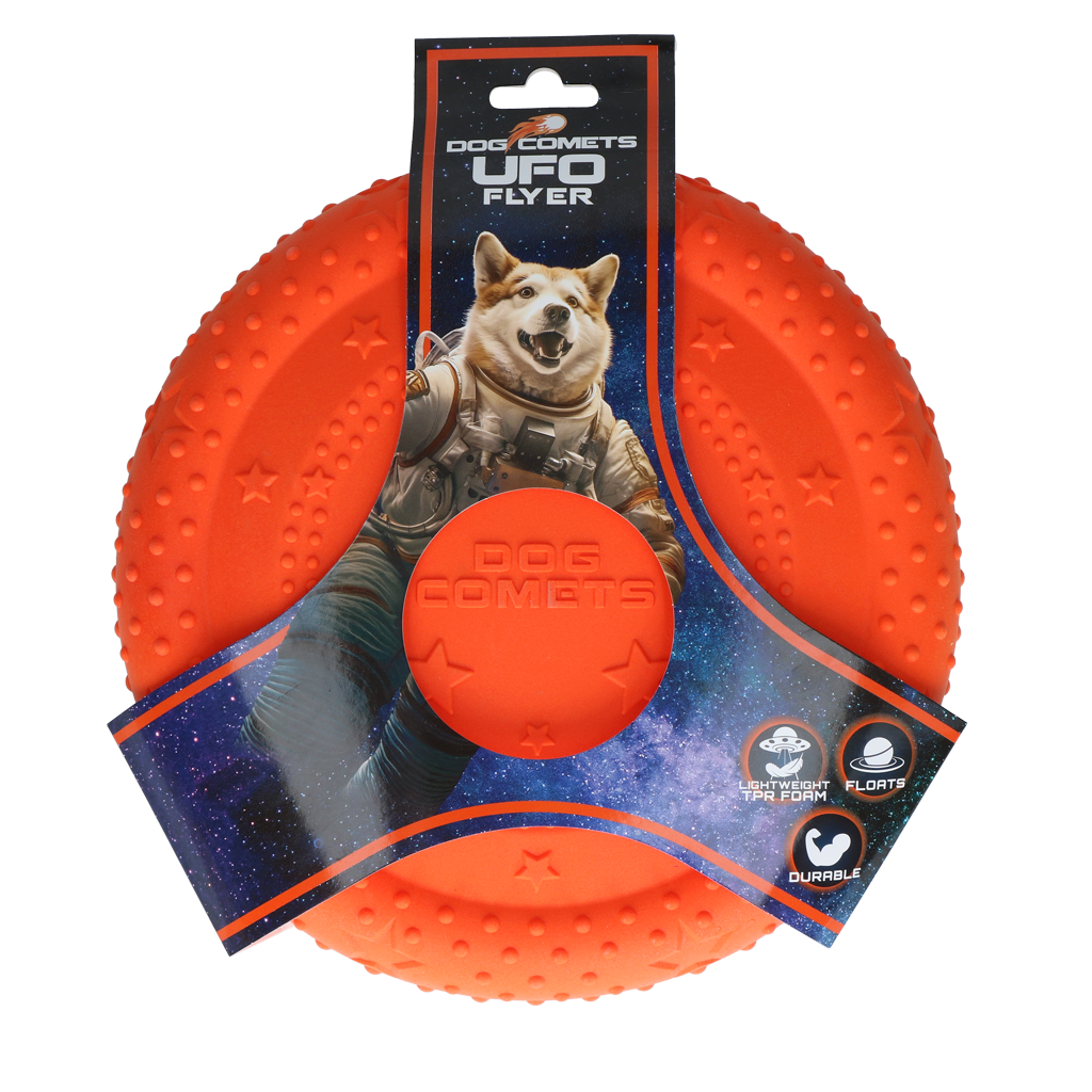 Dog Comets UFO Flyer Hundefrisbee Orange M