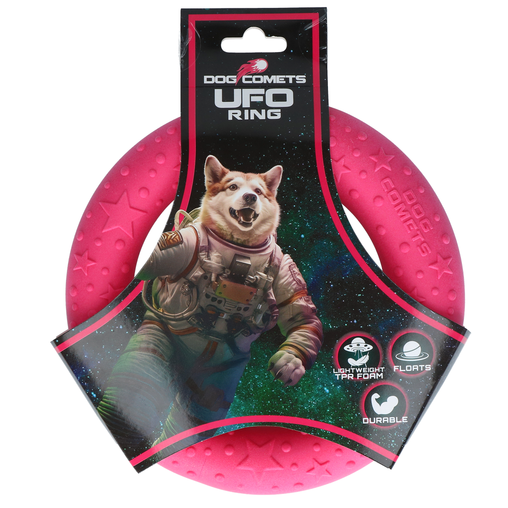 Dog Comets UFO Ring anneau de lancer Rose M