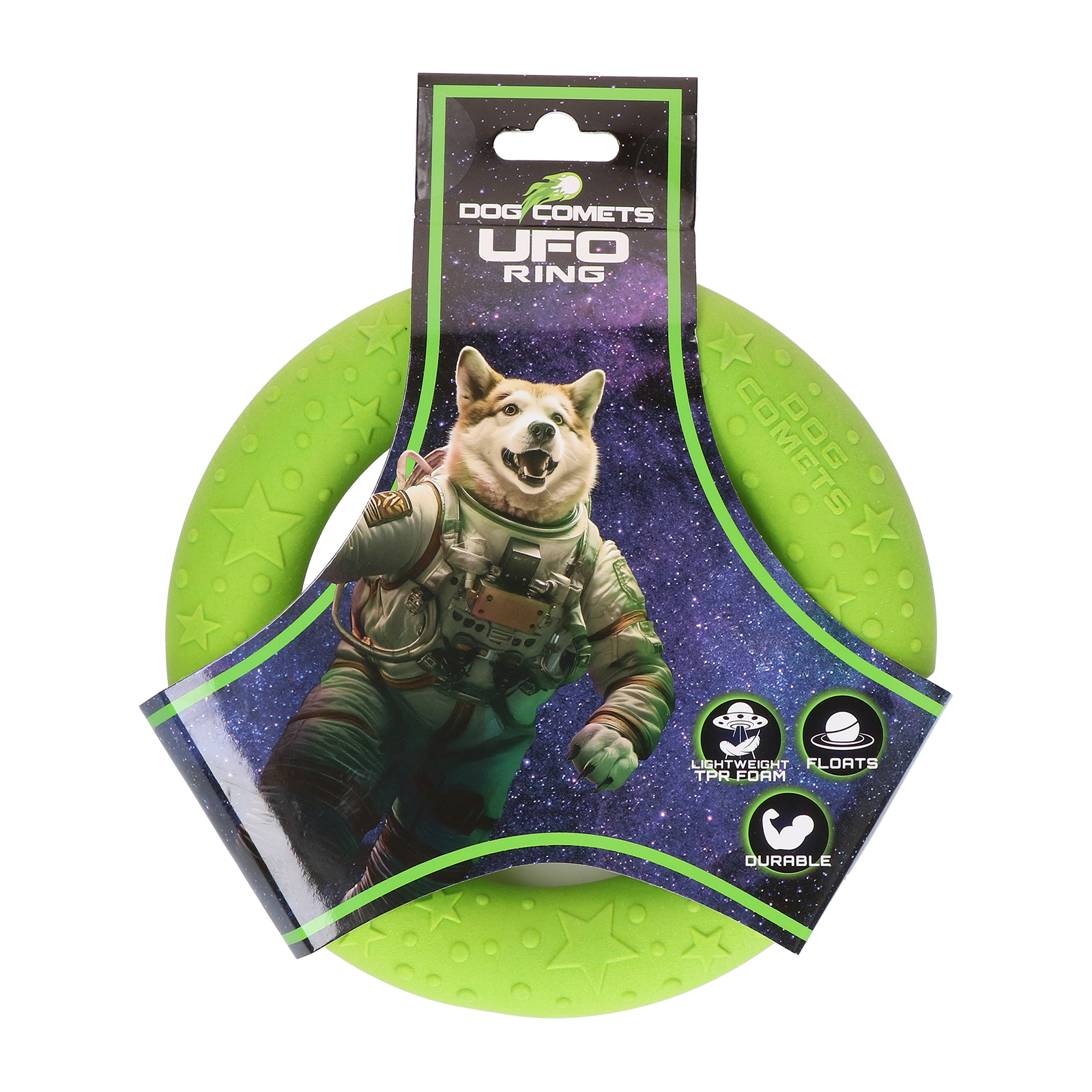 Dog Comets UFO Ring Wurfring Grün S