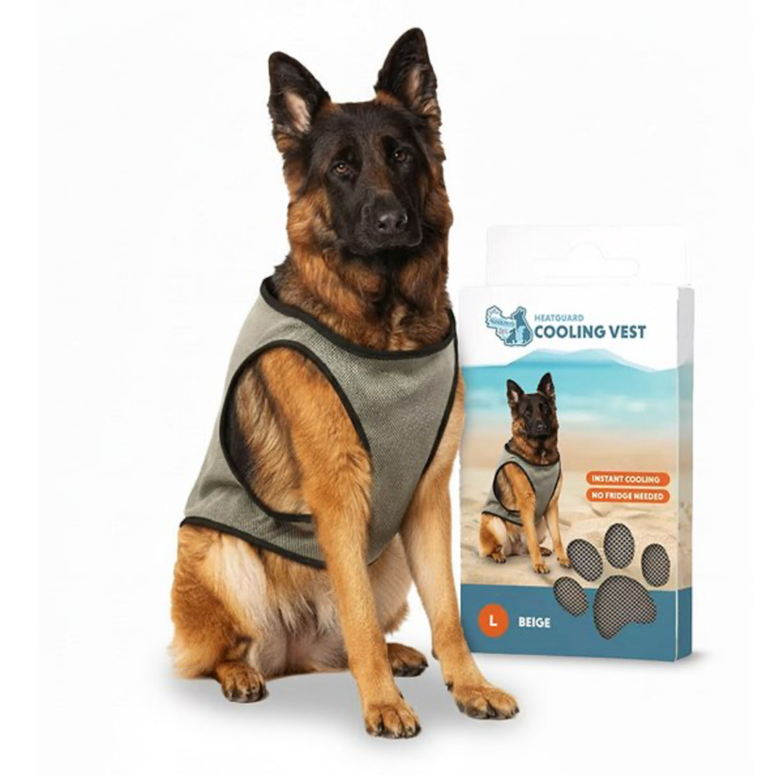 Coolpets Cooling Vest Kühlweste für Hunde L Rückenlänge 35 cm